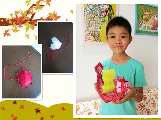 親手制作的香囊、龍舟