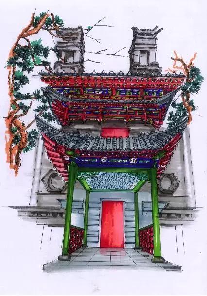 明艷的紅、生機(jī)的綠、深沉的藍(lán)、古樸的灰，足見(jiàn)博雅樓的獨(dú)特韻味。