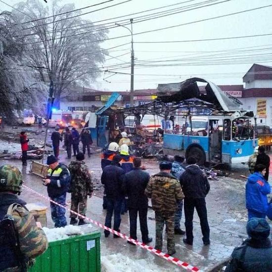 當?shù)貢r間20日早晨，伏爾加格勒一輛無軌電車發(fā)生爆炸。