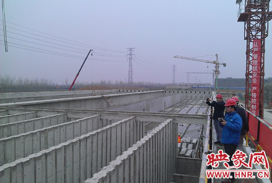 鄭州航空港第一水廠改擴(kuò)建工程現(xiàn)場。