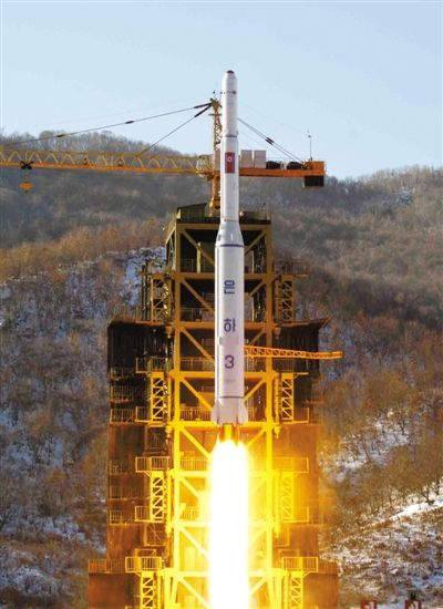 去年12月12日，朝鮮發(fā)射衛(wèi)星。