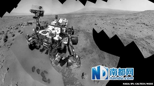 “好奇”號探測器在火星上發(fā)現(xiàn)水。