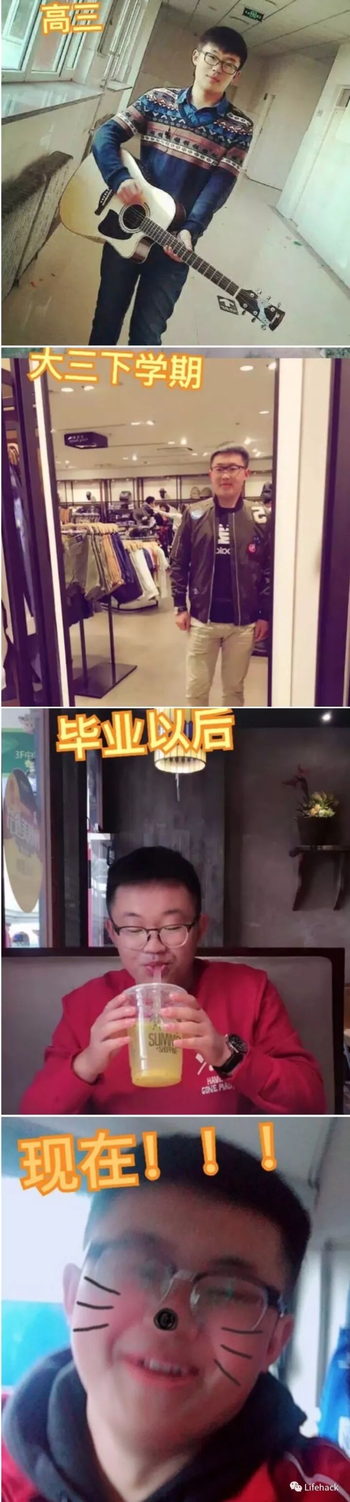 長胖20斤，臉型怎么變？這些例子看完扎心了！