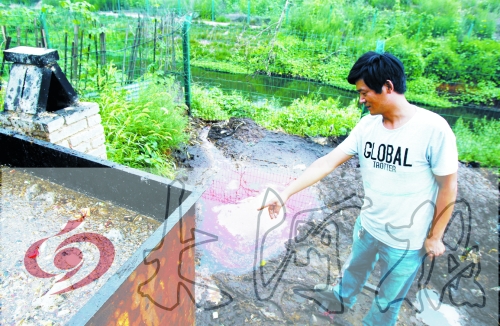 煉油點將骯臟、臭氣熏人的廢水直接排入溝渠。