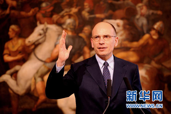  2月13日，意大利政府總理恩里科·萊塔宣布辭職。