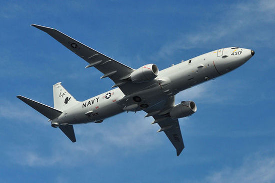 　　美國(guó)海軍的海神P-8巡邏機(jī)專門從事遠(yuǎn)距離任務(wù)，包括情報(bào)搜集和偵察。