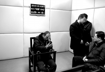 1月5日，犯罪嫌疑人馬永平在接受審訊。