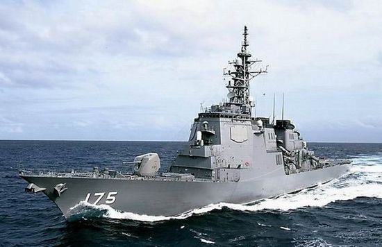 資料圖：日本宙斯盾級(jí)導(dǎo)彈驅(qū)逐艦妙高號(hào)(DD175)。