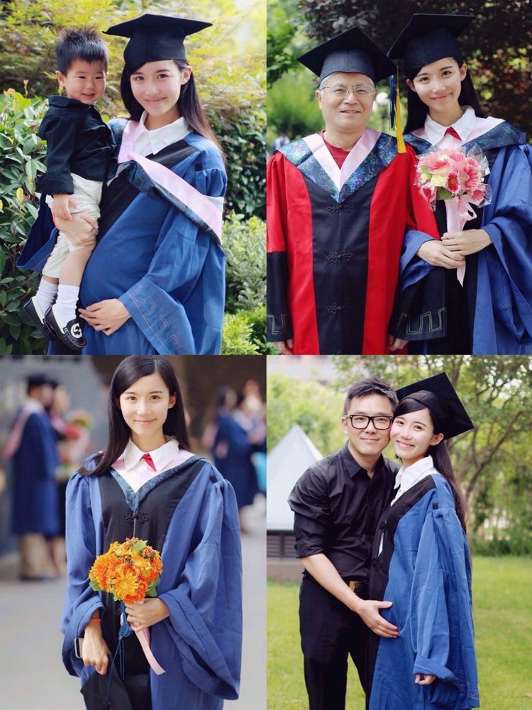 美女研究生畢業(yè)已結婚生子 網友：人生贏家