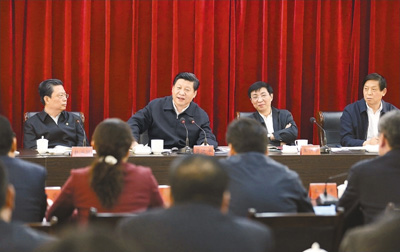 3月18日，習(xí)近平聽(tīng)取蘭考縣教育實(shí)踐活動(dòng)情況匯報(bào)，并發(fā)表重要講話。